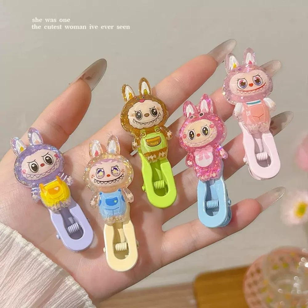 2PCs Adorable Labubu Hair accessories-Cute Bunny Hair Clips for Kids-Multicolor